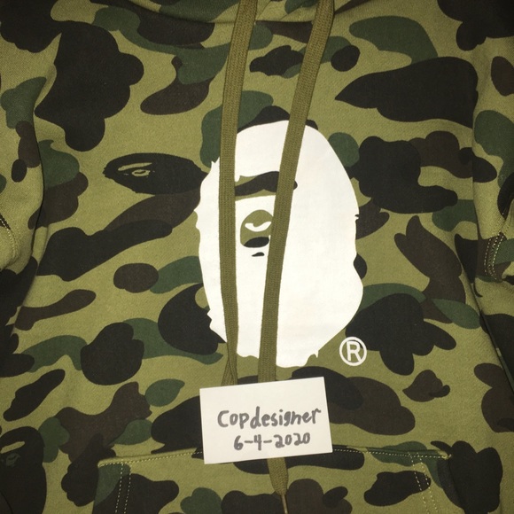 1st Camo Bape x Champion Hoodie - Picture 2 of 13